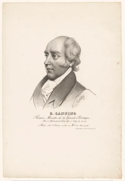 Portret van de eerste minister George Canning