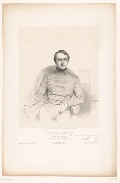 Portret van de Émile de Girardin, hoofdredacteur van La Presse