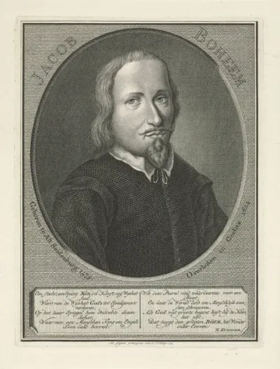 Portret van de filosoof Jakob Böhme
