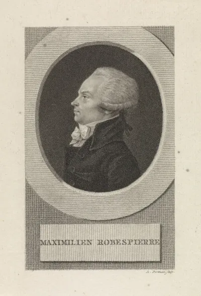 Portret van de Franse advocaat Maximilien-Marie Isidore de Robespierre