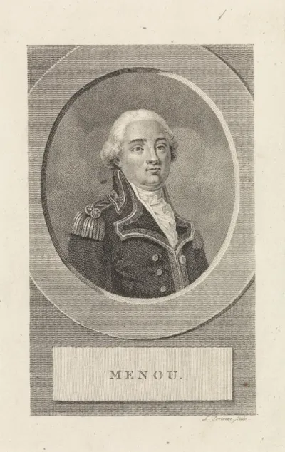 Portret van de Franse generaal Jacques-François de Menou