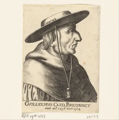 Portret van de Franse kardinaal Guillaume Briçonnet