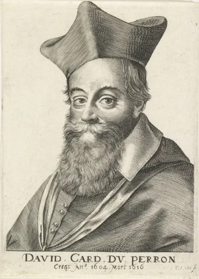 Portret van de Franse kardinaal Jacques Davy Duperron