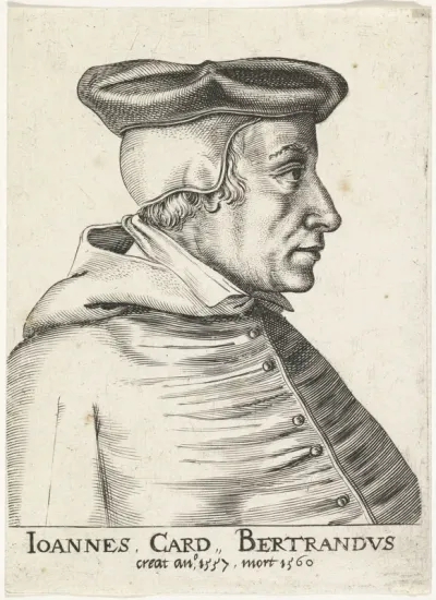 Portret van de Franse kardinaal Jean de Bertrand