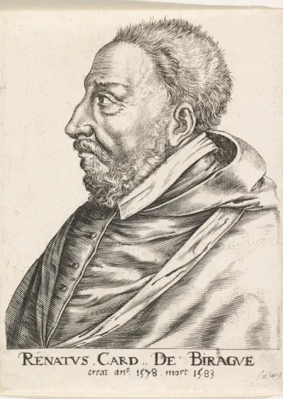 Portret van de Franse kardinaal René de Birague