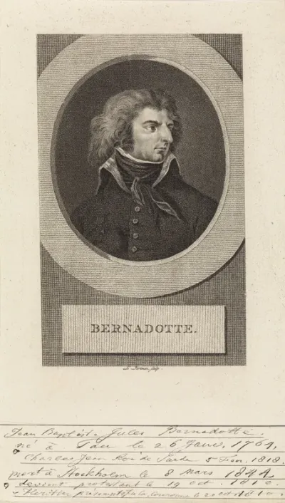 Portret van de Franse militair Jean-Baptiste Jules Bernadotte