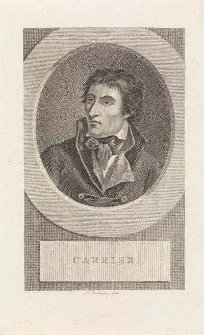Portret van de Franse politicus Jean-Baptiste Carrier