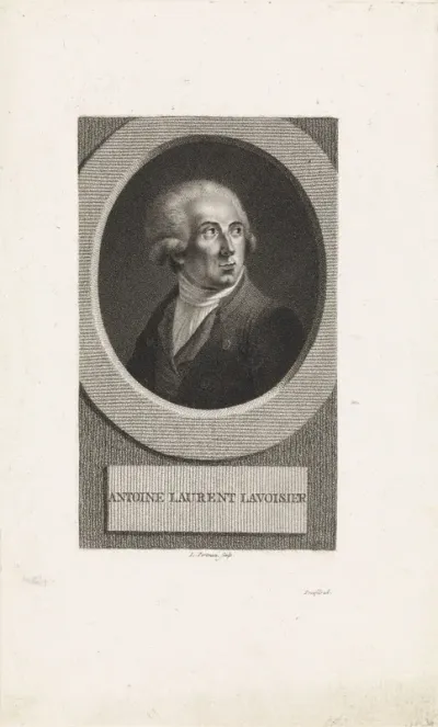 Portret van de Franse scheikundige Antoine Laurent Lavoisier