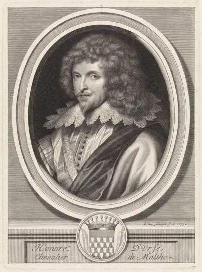 Portret van de Franse schrijver Honoré D'Urfé