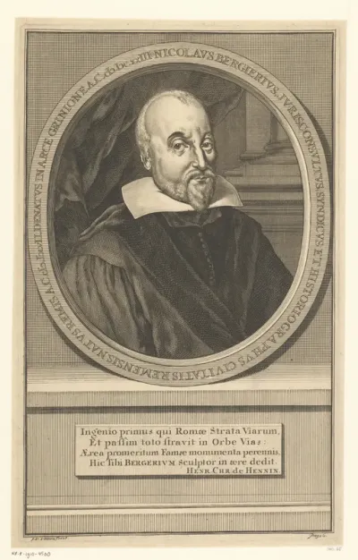 Portret van de Franse schrijver Nicoals Bergier