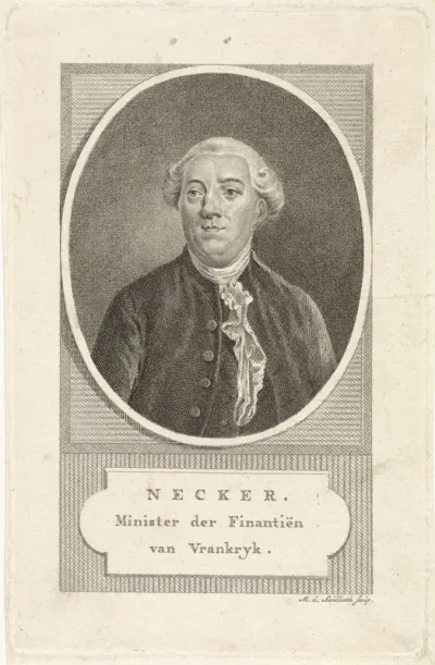 Portret van de Franse staatsman Jacques Necker