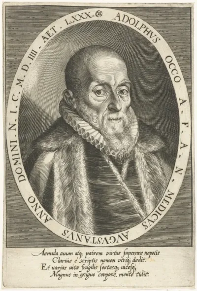 Portret van de Friese arts Adolph Occo