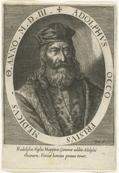 Portret van de Friese arts Adolph Occo