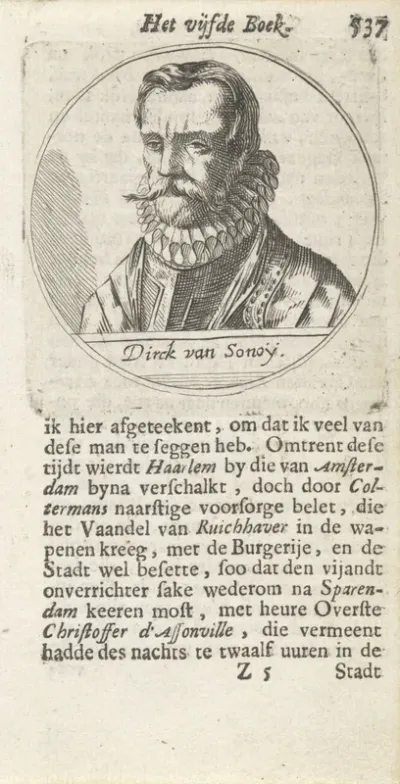 Portret van de geuzenleider Diederik van Sonoy