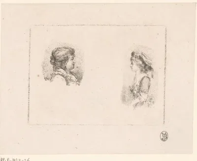 Portret van de gezusters Anna en Celeste Coltellini