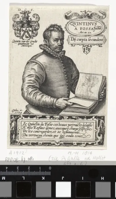 Portret van de goudsmid Quintin van der Gracht, op 50-jarige leeftijd