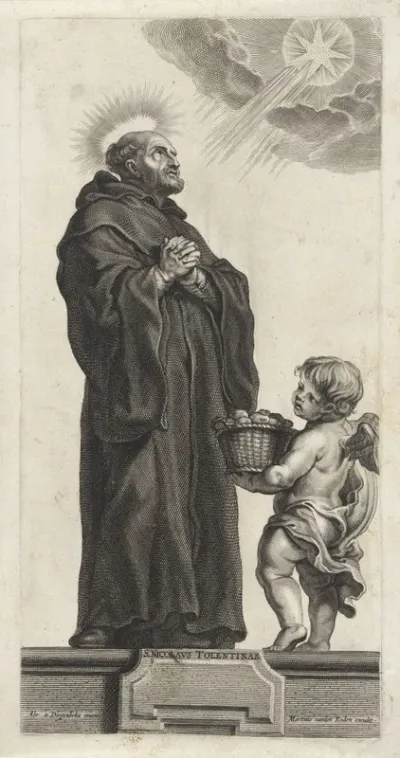 Portret van de H. Nicolaas van Tolentino
