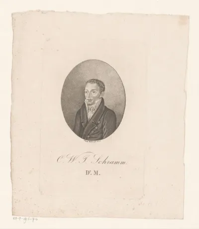 Portret van de heer C.W.J. Schramm