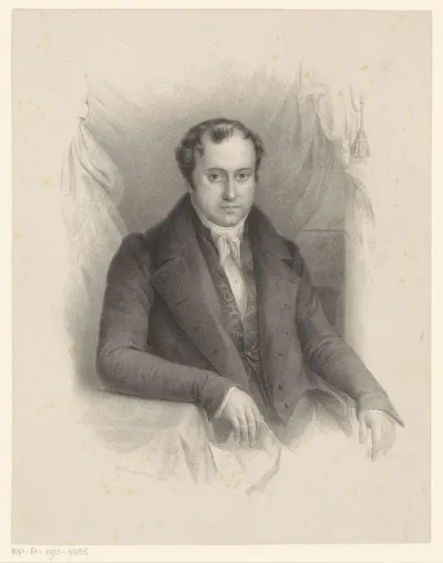 Portret van de heer Van der Hoeven Jaarsveld