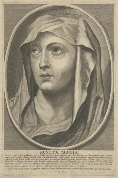 Portret van de heilige maagd Maria
