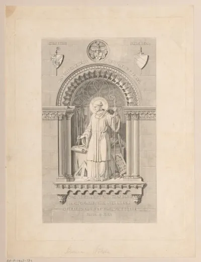 Portret van de heilige Wilhelm von Hirsau