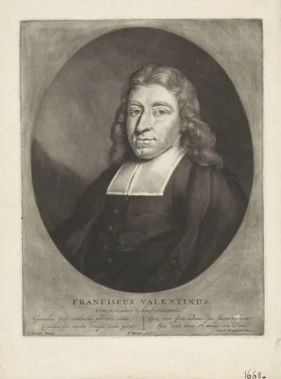 Portret van de historicus en dominee François Valentijn