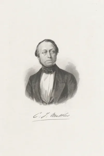 Portret van de hoogleraar Carel Johannes Matthes