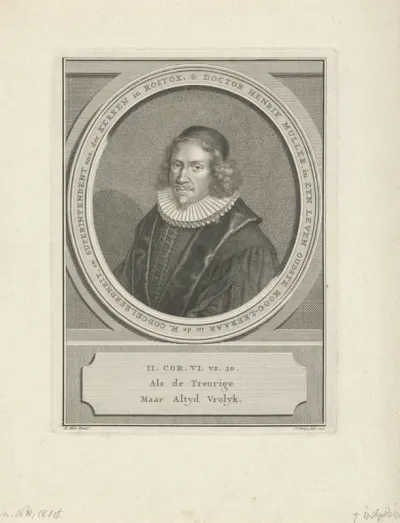Portret van de hoogleraar Heinrich Müller