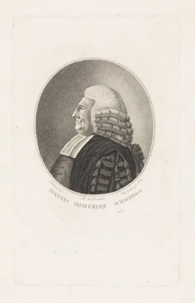 Portret van de hoogleraar Johannes Oosterdijk Schacht