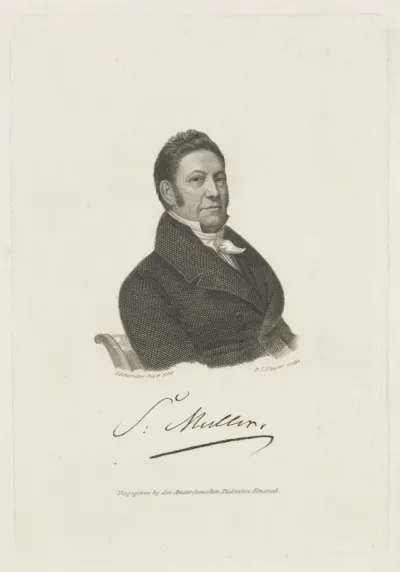 Portret van de hoogleraar Samuel Muller
