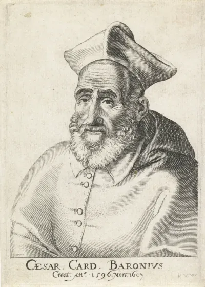 Portret van de Italiaanse kardinaal Cesare Baronio
