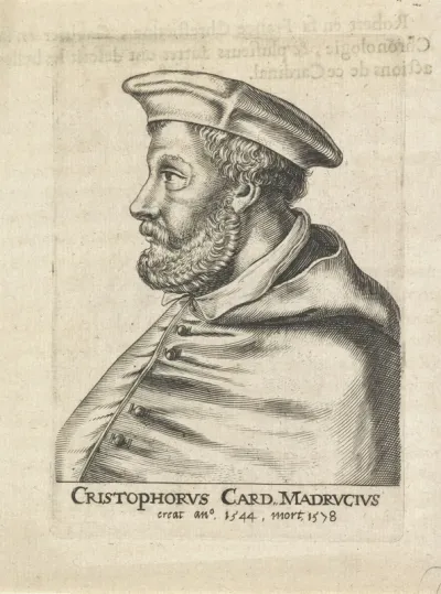 Portret van de Italiaanse kardinaal Cristoforo Madruzzo