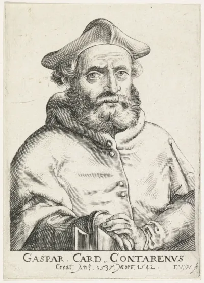 Portret van de Italiaanse kardinaal Gaspar Contarini