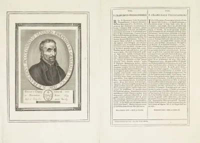 Portret van de Italiaanse priester Francesco Piccolomini