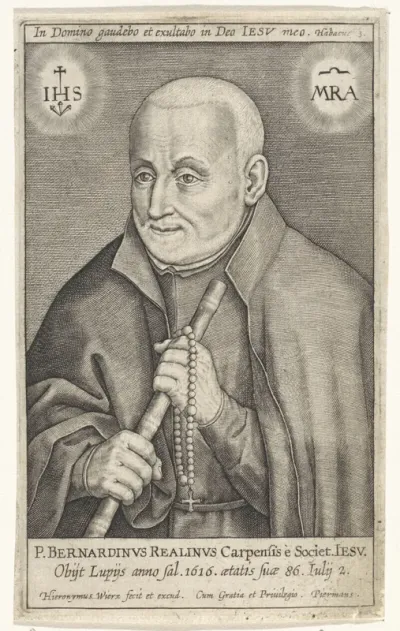 Portret van de jezuïet Bernardin Realini
