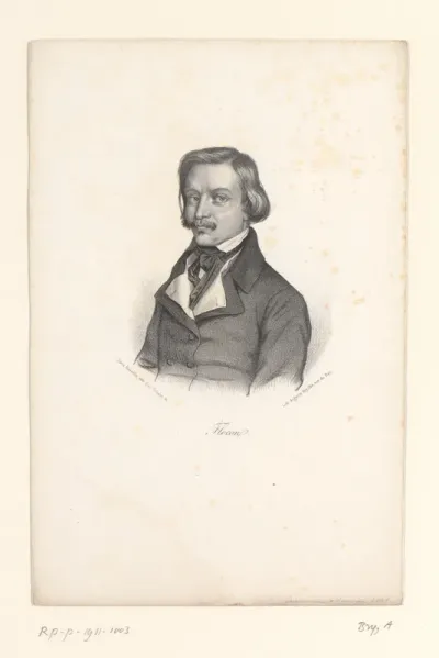 Portret van de journalist Ferdinand Flocon