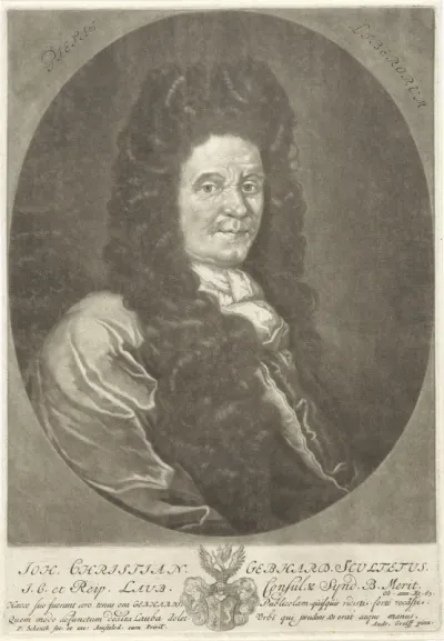 Portret van de jurist Johann Christian Gebhard Scultetus