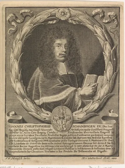 Portret van de jurist Johann Christoph Schambogen