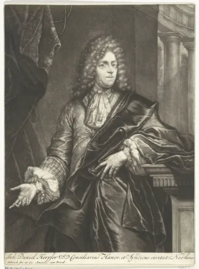 Portret van de jurist Johann Daniel Herpfer
