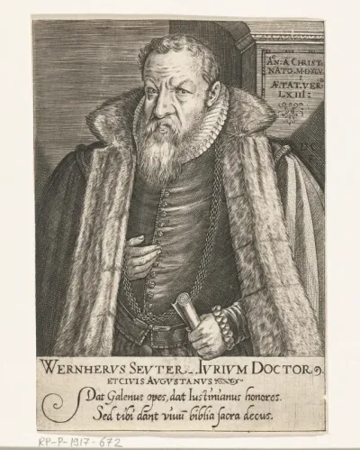 Portret van de jurist Werner Seutter