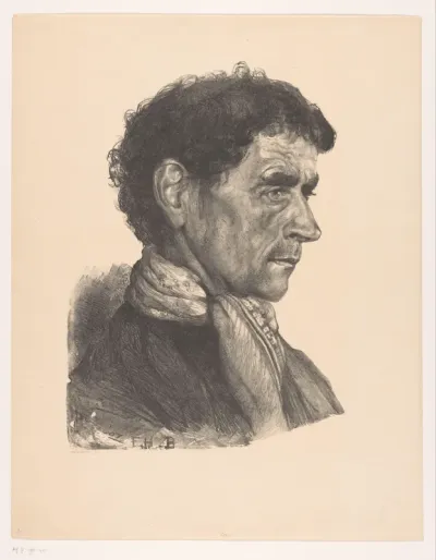 Portret van de Katwijkse visser Jacob van Duyvenvoorde, bijgenaamd het Stiertje