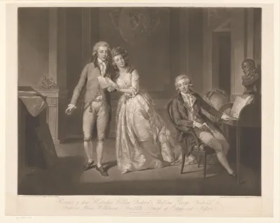 Portret van de kinderen van Willem V en Wilhelmina van Pruisen