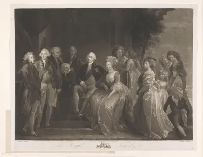 Portret van de koninklijke familie van het Verenigd Koninkrijk