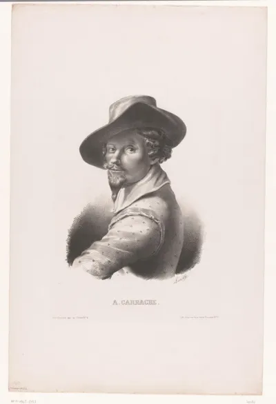 Portret van de kunstenaar Annibale Carracci