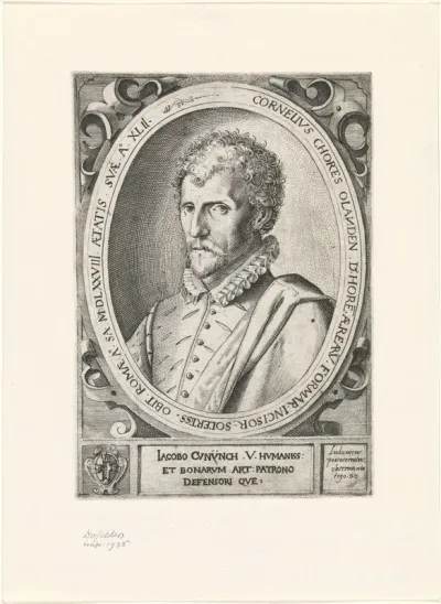 Portret van de kunstenaar Cornelis Cort