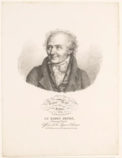 Portret van de kunstenaar Dominique Vivant Denon