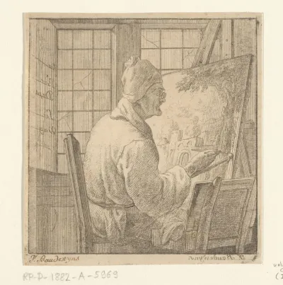 Portret van de kunstenaar Frans Adriaensz. Boudewyns
