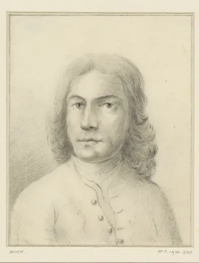 Portret van de kunstenaar Hendrik Verwey