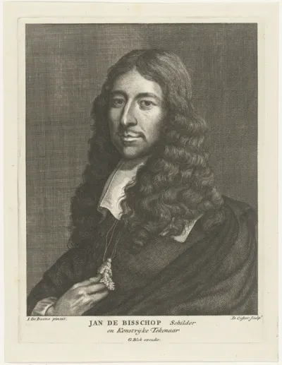 Portret van de kunstenaar Jan de Bisschop