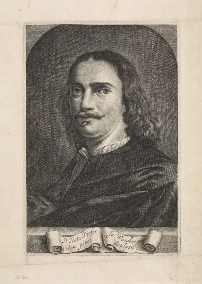 Portret van de kunstenaar Pietro Testa